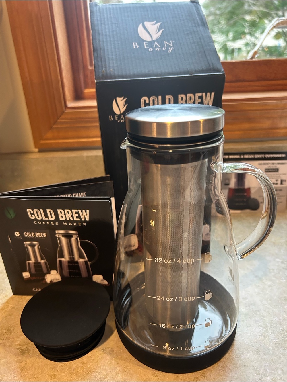 Cold Brew Coffee Maker - Black/Glass